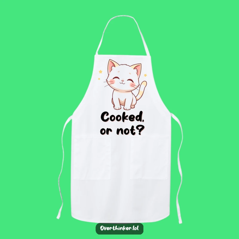 Funny Cat Tail Apron: Cook with Hilarious Calculations!
