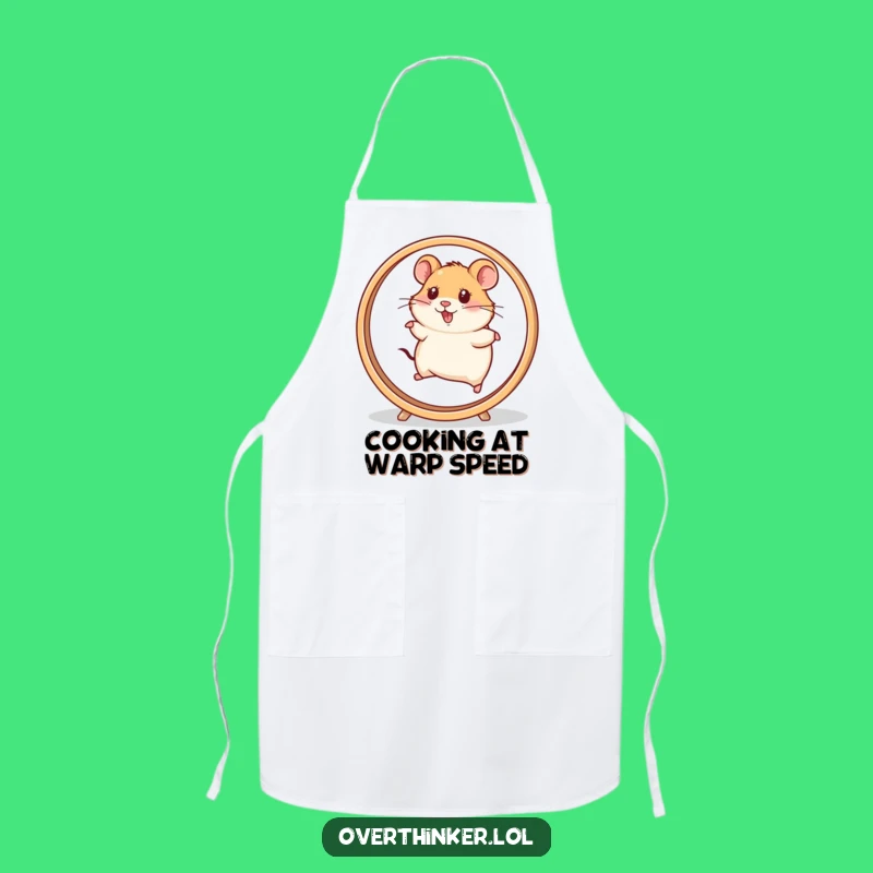 Funny Hamster Apron: Cook at Full Speed, A Hilarious Kitchen Gift