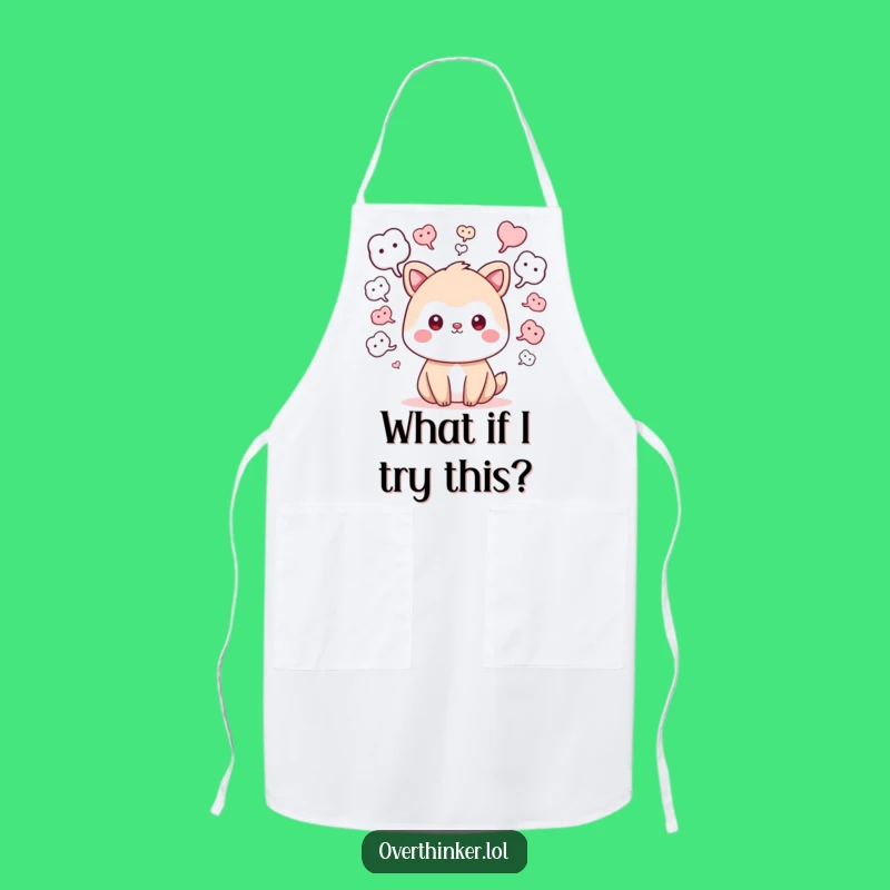 Funny What If Kawaii Apron: Cute Animal Chef, Perfect Kitchen Funny Gift