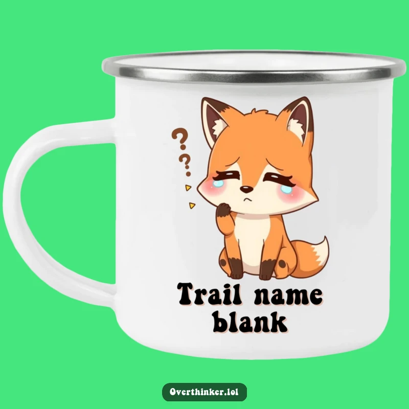 Funny Fox Name Recall Camping Mug: Sweaty Vixen's Trail, Outdoor Humor Gift