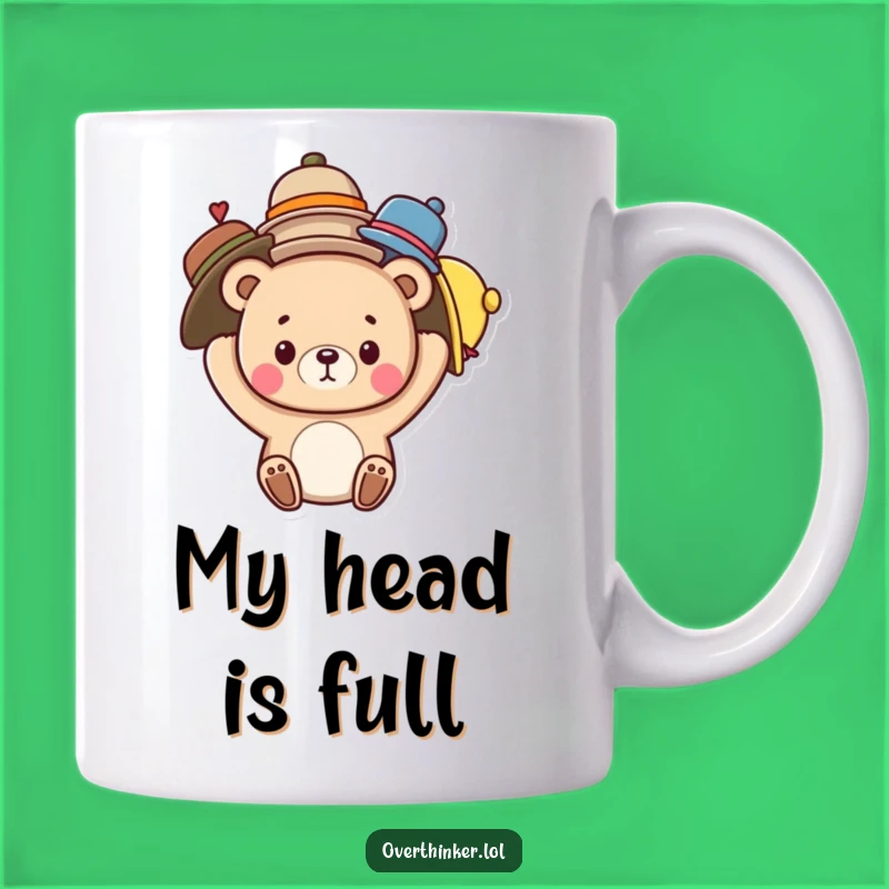 Bear Balancing Hats Funny Mug Gift - Adorable Cute Bear Juggling Life