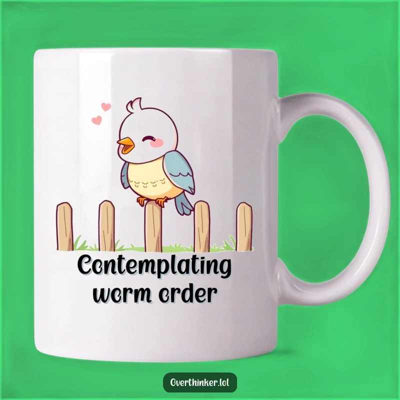 Funny Bird Deep Thought Mug: Hilarious Intellectual Gift for Pondering Pals