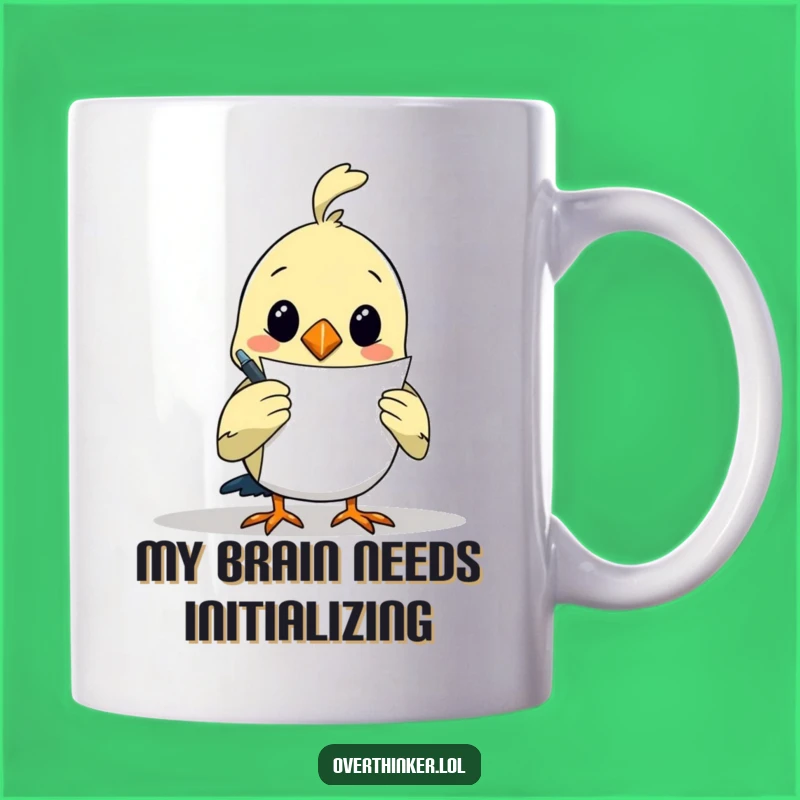 Funny Bird Writer Mug: A Hilarious Gift for Creative Overthinkers