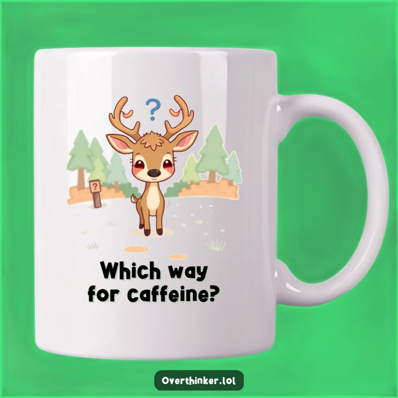 Funny Deer Decision Mug: A Hilarious Gift for Indecisive Path-Crossers