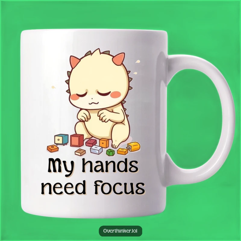 Funny Nervous Mug: Creature's Object OCD Moment, Relatable Anxiety Funny Gift!