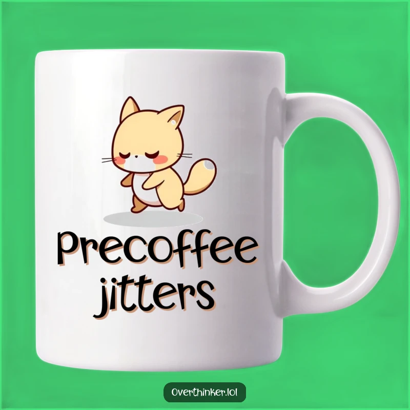 Funny Pacing Animal Mug: Anxious Energy Gift for Worriers