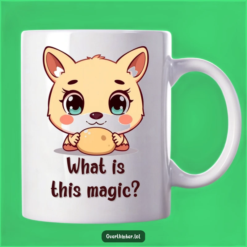 Funny Surprise Mug: Wide-Eyed Animal Stares at Object, Hilarious Gift
