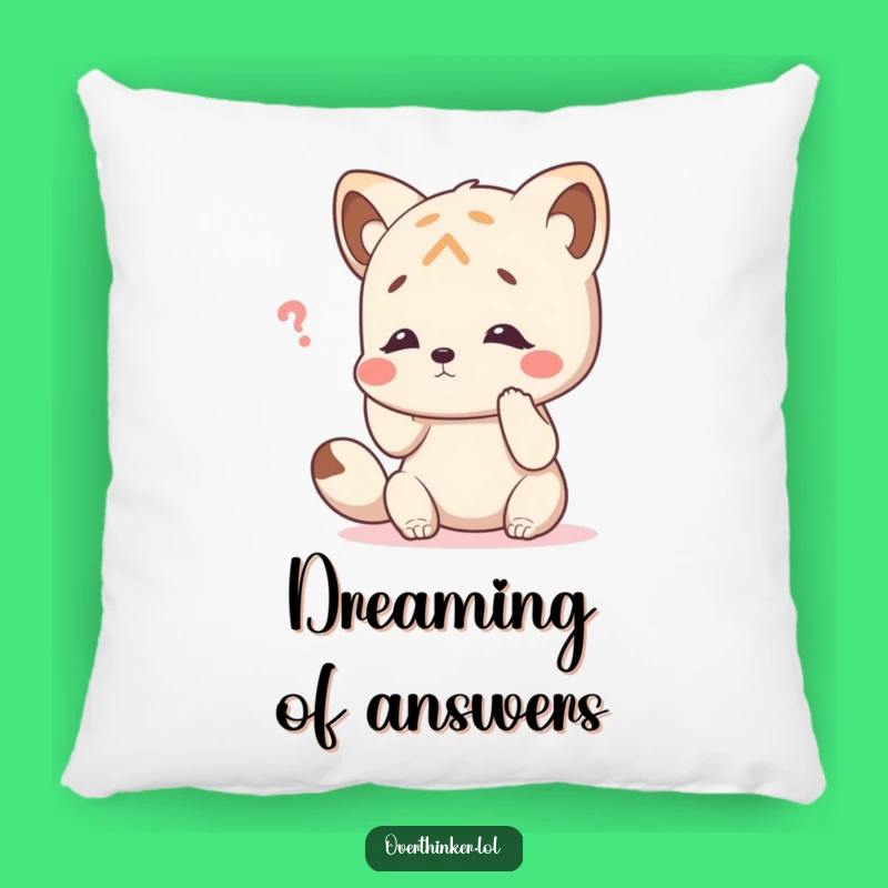 Funny Pillow: Animal's Thinking Spot, Cozy Memory Comfort, Adorable Funny Gift!
