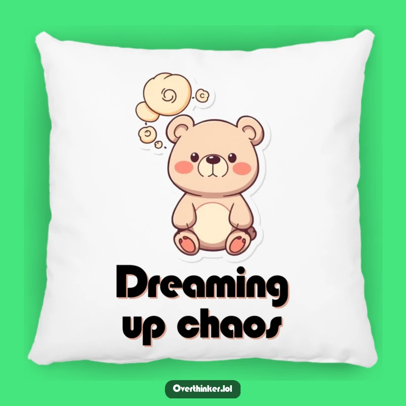 Funny Bear Pillow, Cozy Comfort with a Humorous, Adorable Design