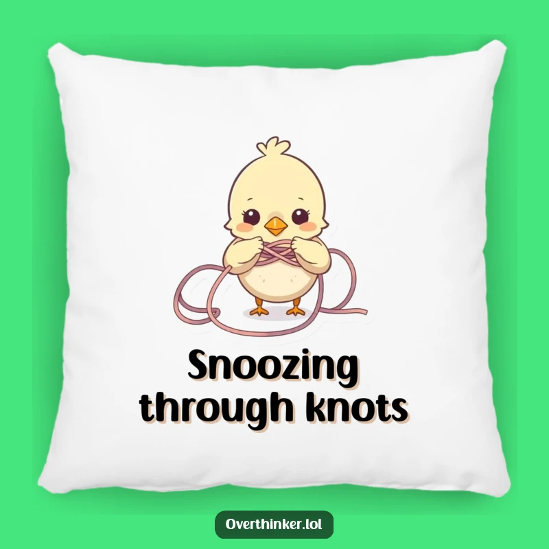 Funny Bird Pillow: Cozy Knots for Your Couch, A Hilarious Gift