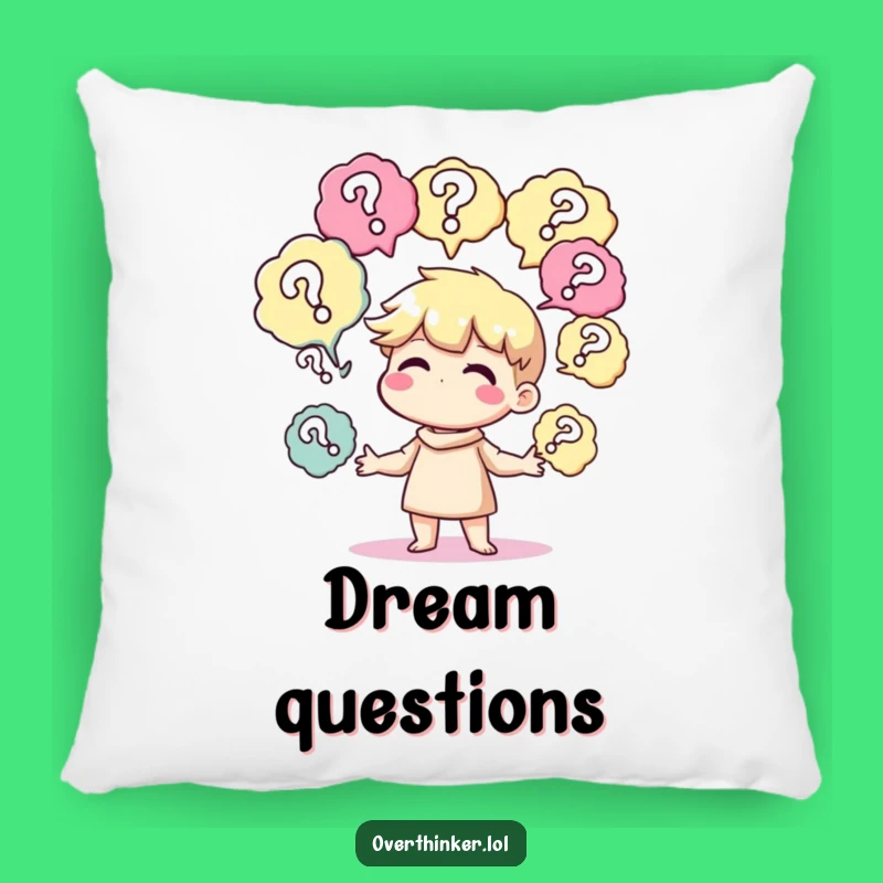 Funny Confused Juggler Pillow: Cozy Curiosity Gift