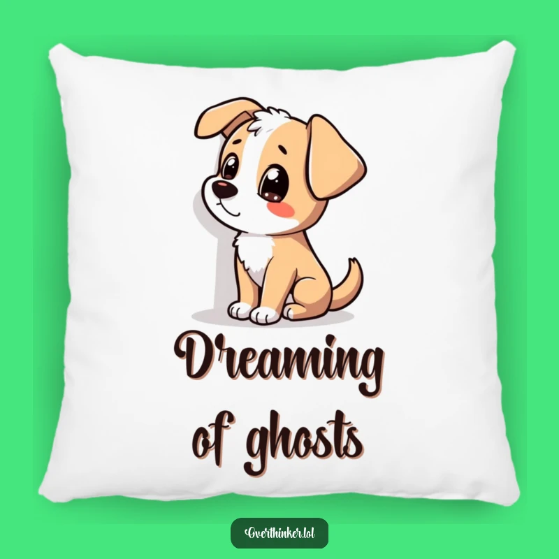 Funny Dog Pillow: Shadow Staring, Cozy Canine Mystery Comfort