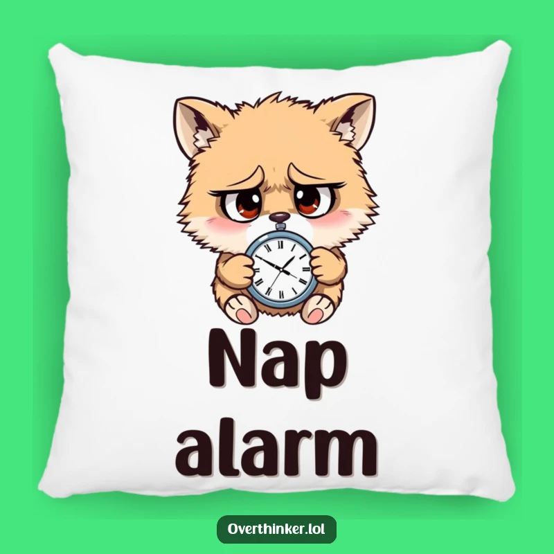 Funny Frantic Animal Pillow: Comfy Late Reminder Gift