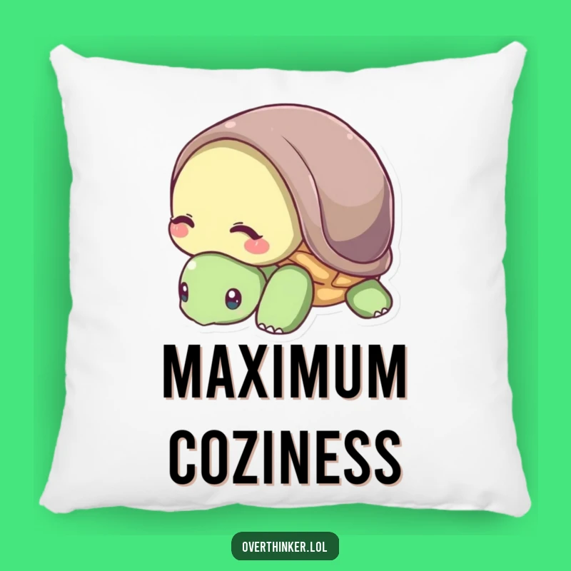 Funny Turtle Shell Pillow - Cozy Introvert Comfort for a Funny Gift