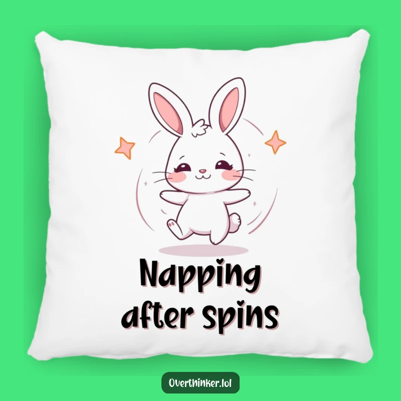 Funny Kawaii Rabbit Dizzy Pillow - Plush Comfort and Hilarious Decor