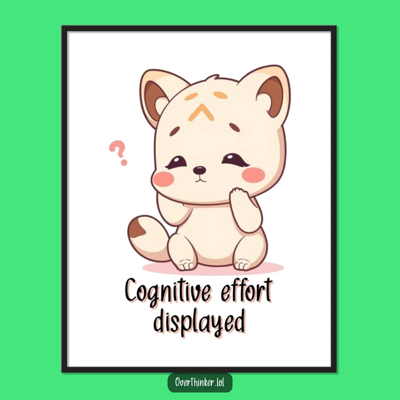 Funny Digital Art: Animal's Memory Search Print, Relatable Humor Art, Charming Funny Gift!