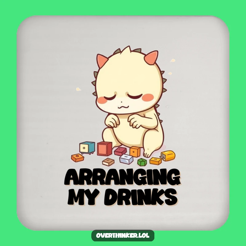 Funny Coasters: Creature's Neat Placement, Surface Protection Humor, Quirky Funny Gift!