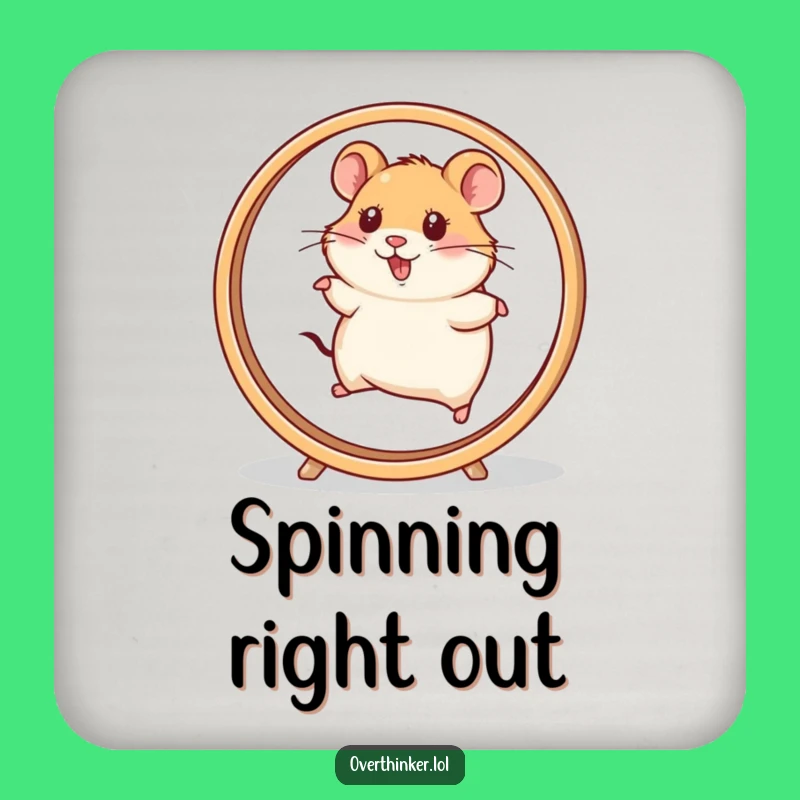 Funny Hamster Drink Coaster: Fast Protection, A Hilarious Gift