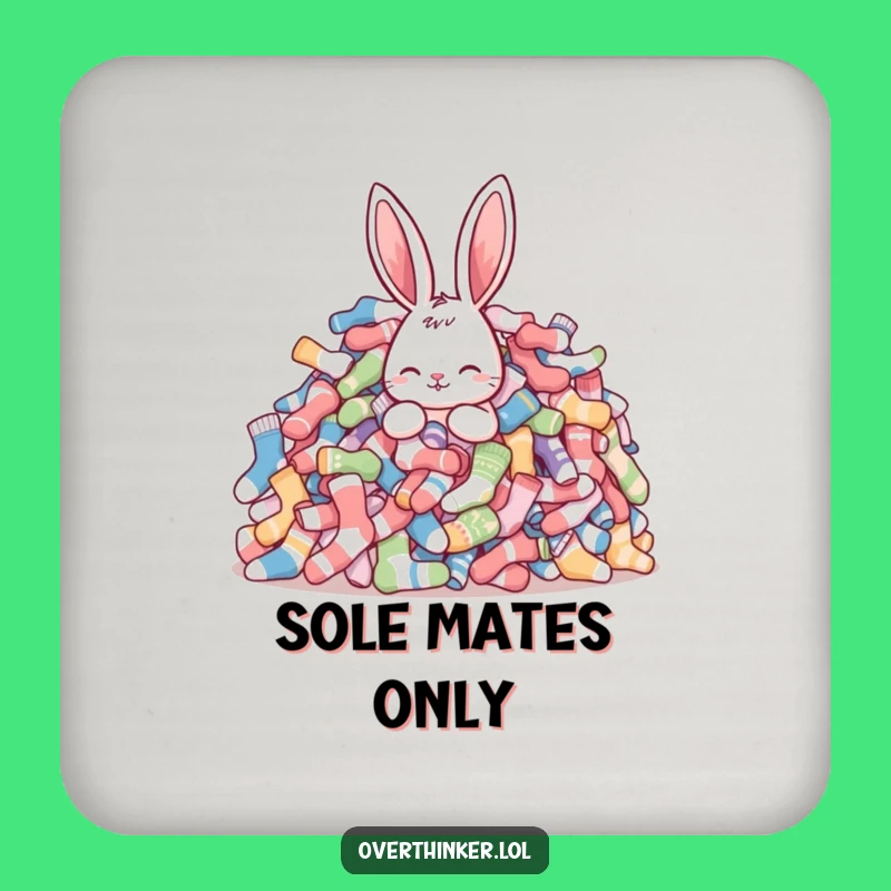 Funny Rabbit Coaster Set: Hilarious Gift to Protect Your Surfaces