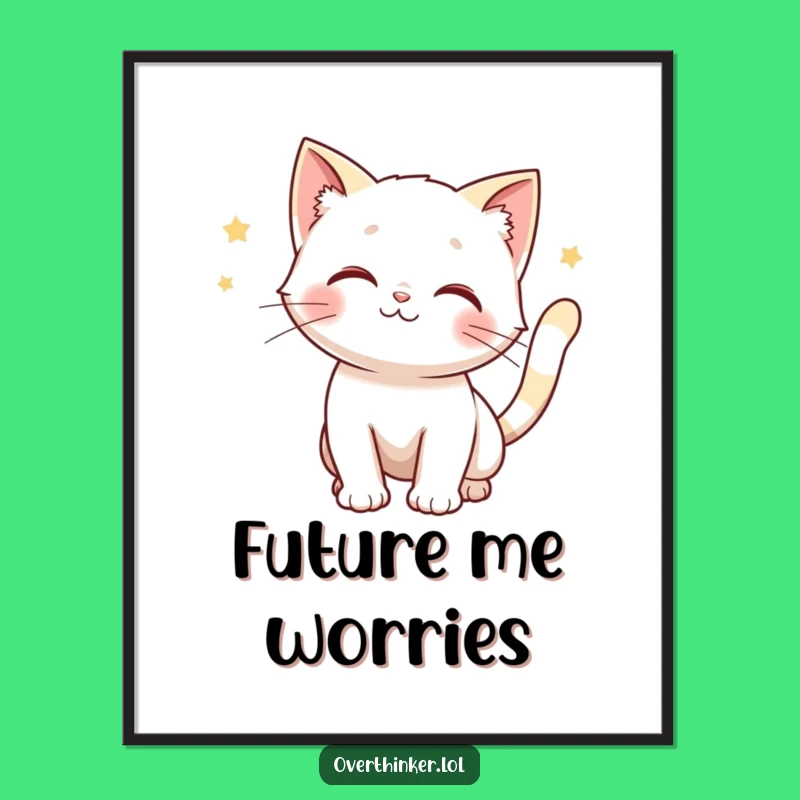 Funny Cat Tail Poster: Frame Your Anticipation Hilariously!