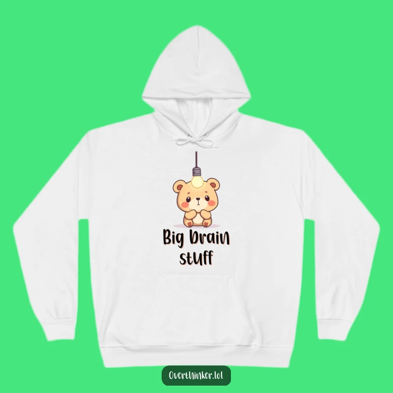 Cozy Funny Bear Genius Hoodie: Warm & Hilarious Gift for Thinkers