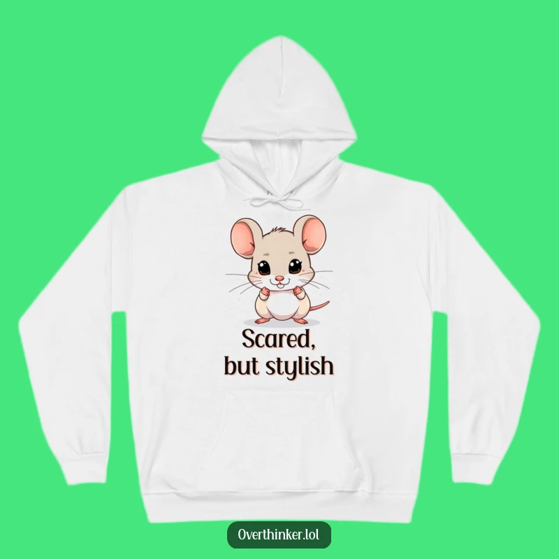 Funny Mouse Danger Hoodie: Stay Cozy and Hilariously Alert!