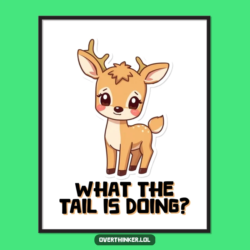 Free Printable Deer Art - Funny Downloadable Wall Art for a Quirky Home