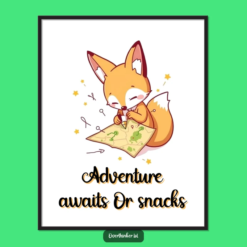 Free Printable Fox Wall Art: Quirky Downloadable Decor for Navigation Lovers