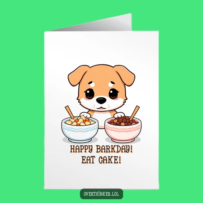 Free Printable Dog Birthday Card: Funny Downloadable Gift for the Indecisive Pup!