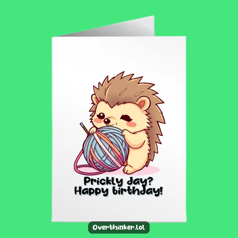 Free Printable Kawaii Hedgehog Birthday Card - Tangled Up In Fun Funny Downloadable!