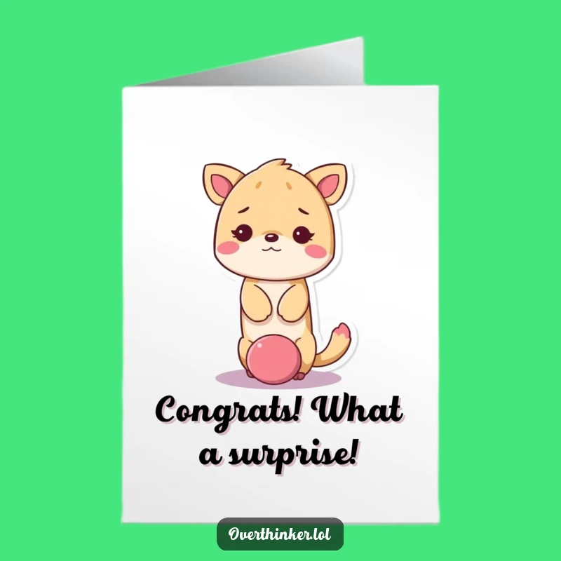 Free Printable Congratulations Card: Puzzled Success - Humorous Downloadable Gift