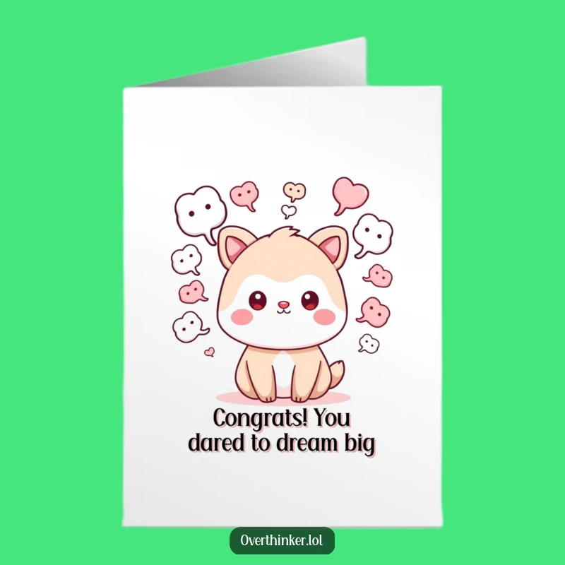 Free Printable Animal Congrats Card: What If Success Funny Downloadable