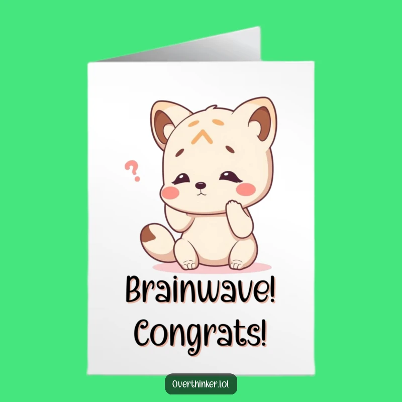 Free Printable Congrats Card: Oops, I Forgot!, Easy Print at Home Downloadable Gift