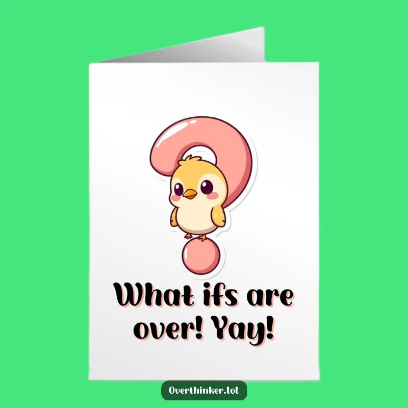 Free Printable Puzzled Congrats Card: Humorous Downloadable Gift for Uncertain Achievements