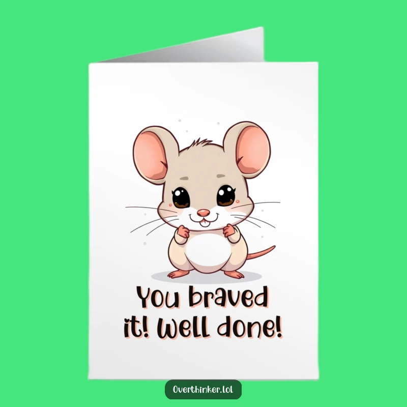 Paranoid Mouse's Free Printable Congratulations Card: Download Hilarious Wishes