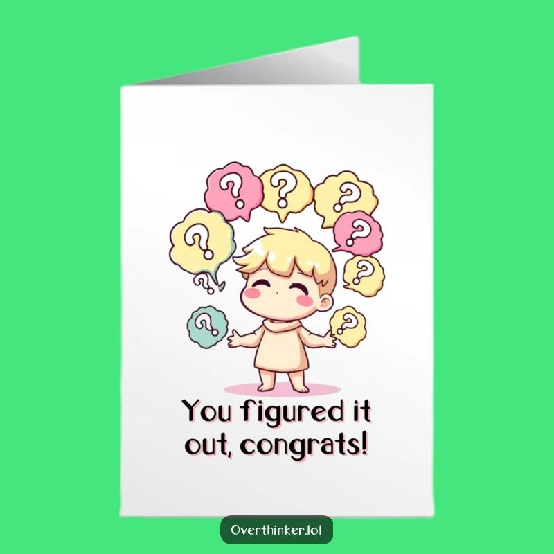 Free Printable Congratulations Card: Question Juggler, Funny Downloadable Gift for Big News