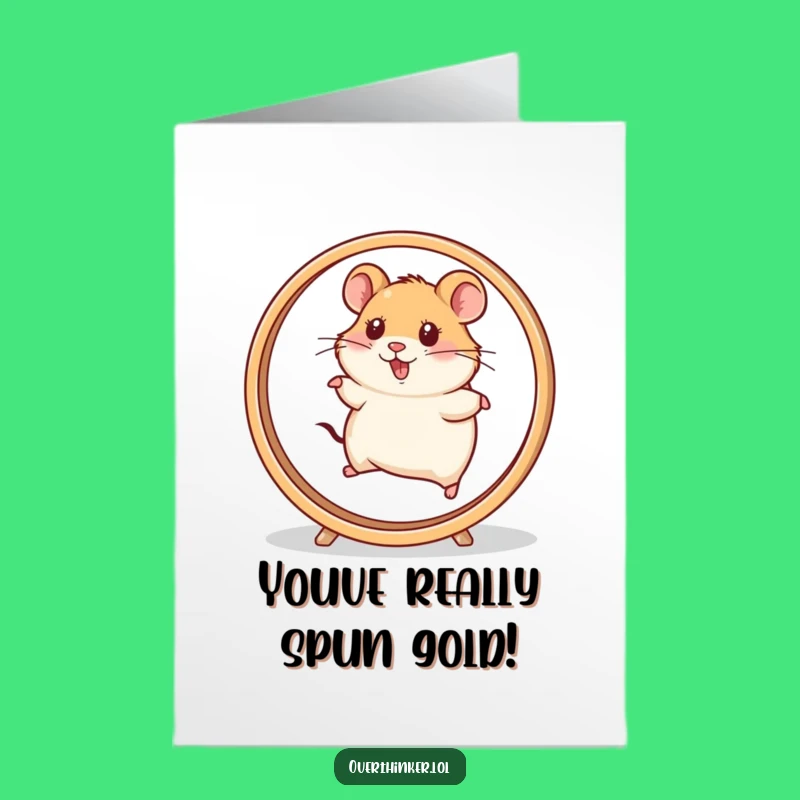 Hamster Wheel of Fortune: Free Printable Congrats Card, Downloadable Fun