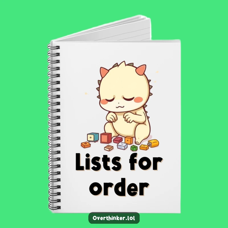 Funny Notebook: Creature's Orderly Notes, Tidy Thoughts Journal, Creative Funny Gift!