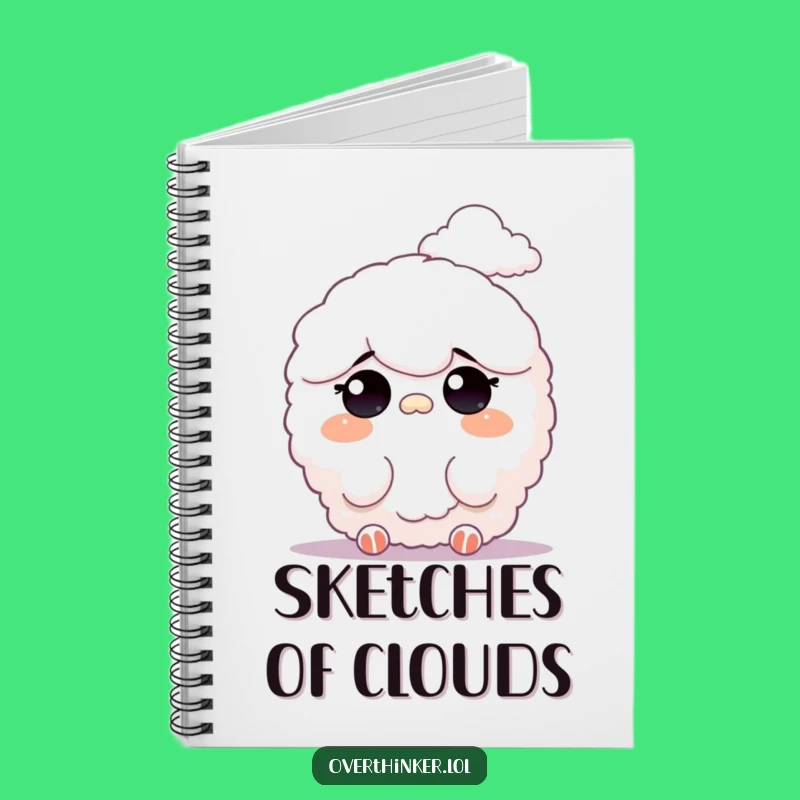 Funny Notebook: Fluffy Cloud Journal, Dreamer's Observations, Creative Funny Gift!