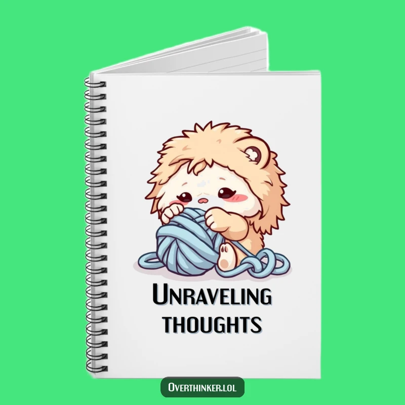 Funny Yarn Tangled Notebook: Craft Project Planner Gift