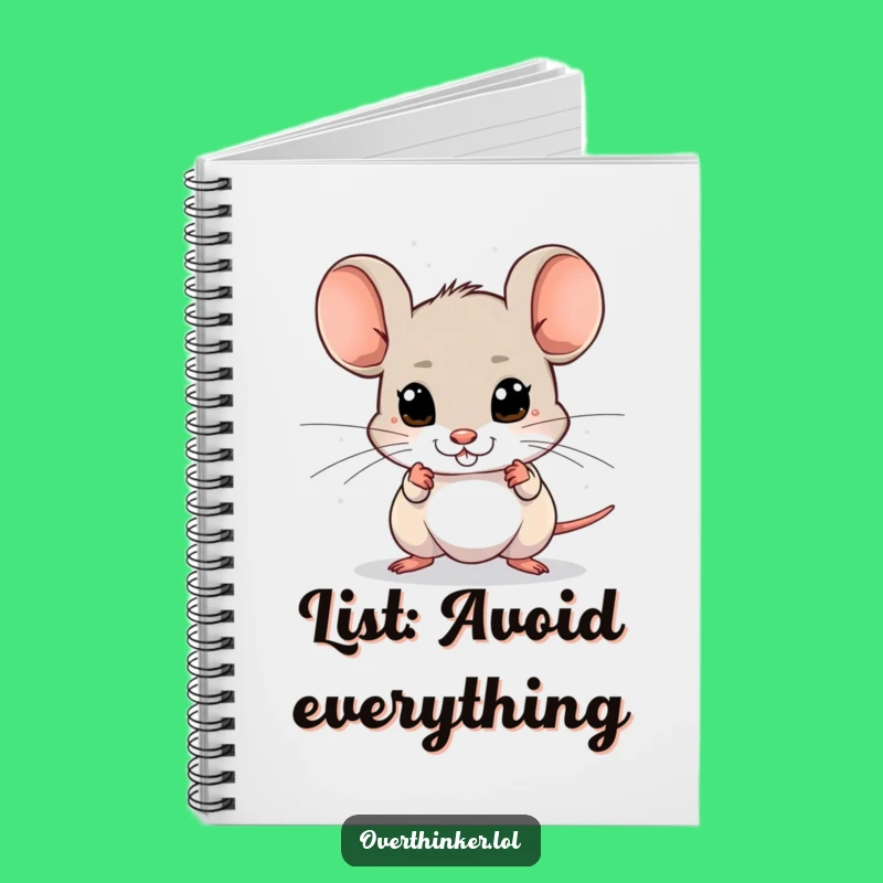 Funny Mouse Danger Notebook: Jot Down Your Alert Thoughts Hilariously!