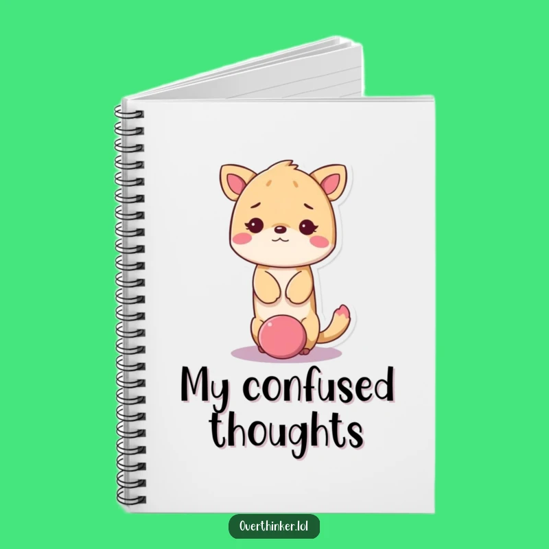 Funny Kawaii Animal Question Notebook - Dazed Journal Gift