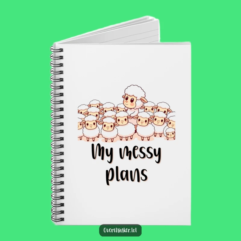 Funny Sheep Notebook: Character's Counting Chaos Journal