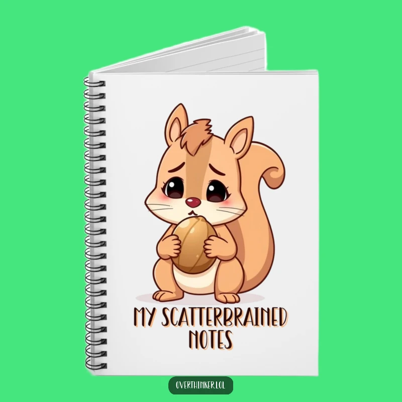 Funny Squirrel Notebook, Perfect for Jotting Down Puzzled Thoughts