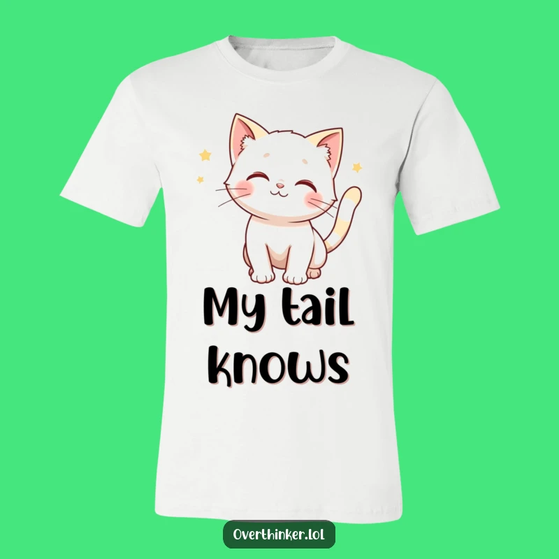 Funny Cat Tail T-Shirt: Wear Your Anticipation Hilariously!
