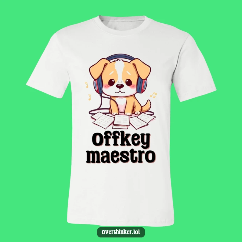 Funny Doggo Virtuoso T-Shirt: Wear Your Musical Mishaps, a Hilarious Funny Gift