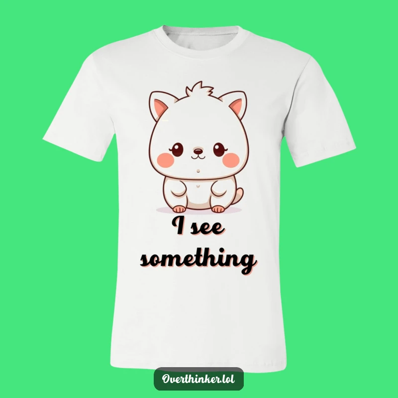 Funny Intense Focus Kawaii T-Shirt: Cute Animal Speck Watcher, Ideal Funny Gift