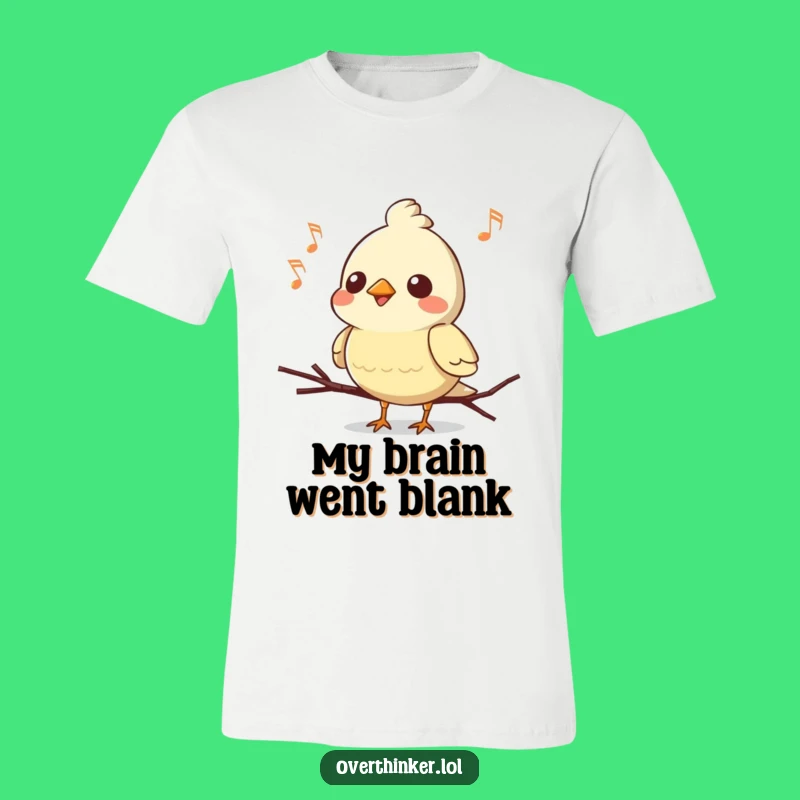 Funny Kawaii Bird T-Shirt: Lost Melody Style, Perfect Performance Gift
