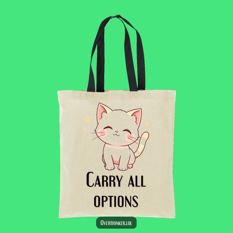 Funny Cat Tail Tote Bag: Carry Your Options Hilariously!