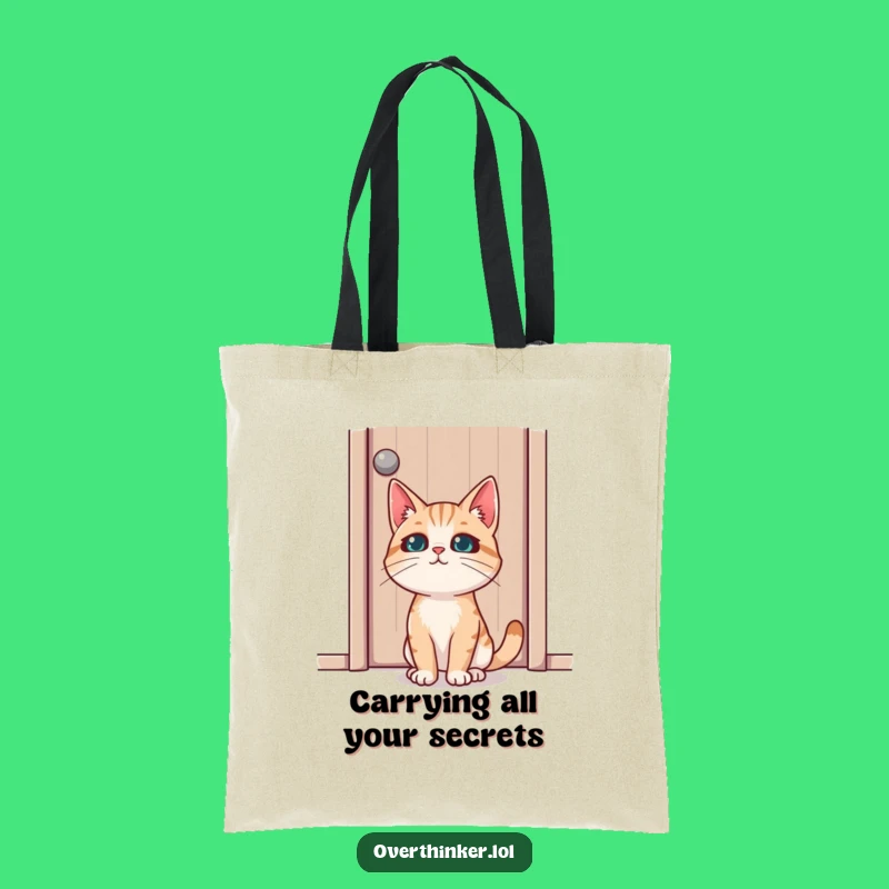 Funny Cat Door Tote Bag: Feline Focus, Practical and Purrfectly Funny